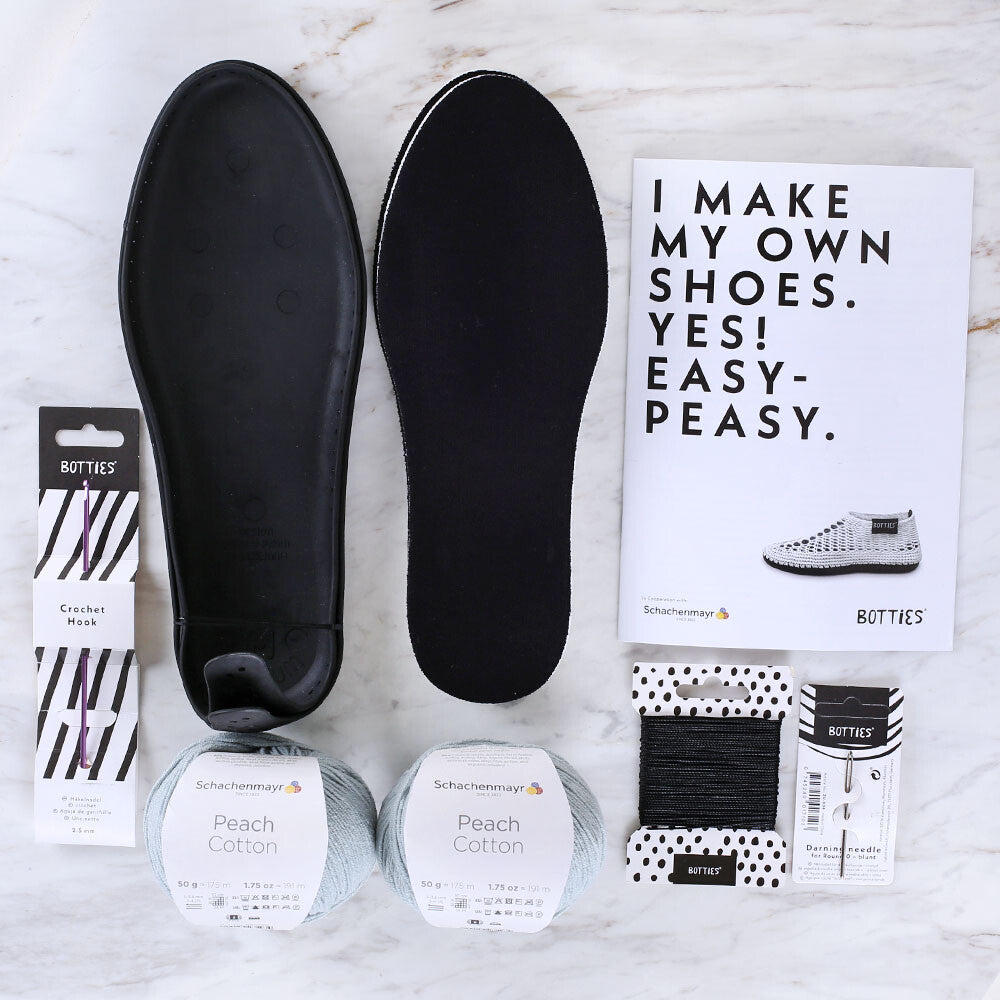 BOTTİES Örgü Ayakkabı Kiti M - Mint Yeşili